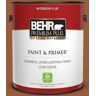 BEHR PREMIUM PLUS 1 gal. #240D-7 Chestnut Stallion Flat Low Odor Interior Paint & Primer