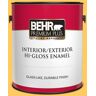 BEHR PREMIUM PLUS 1 gal. #P260-6 Smiley Face Hi-Gloss Enamel Interior/Exterior Paint