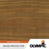 Olympic 1 gal. Driftwood Gray Exterior Semi-Transparent Wood Protector Stain Plus Sealant in One