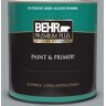 BEHR PREMIUM PLUS 1 qt. #MQ5-30 Silent Film Semi-Gloss Enamel Exterior Paint & Primer