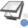 VELUX 22-1/2 in. x 22-1/2 in. Solar Powered Fresh Air Venting Curb-Mount Skylight with Impact Low-E3 Glass