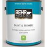 BEHR PREMIUM PLUS 1 gal. #BNC-05 Ground Fog Satin Enamel Low Odor Interior Paint & Primer