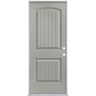 Masonite 32 in. x 80 in. Cheyenne 2-Panel Left Hand Inswing Painted Smooth Fiberglass Prehung Front Exterior Door No Brickmold