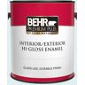 BEHR PREMIUM PLUS 1 gal. #M480-1 Helium Hi-Gloss Enamel Interior/Exterior Paint