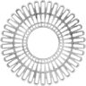 Ekena Millwork 20 in. O.D. x 7-1/2 in. I.D. x 1/2 in. P Cornelius Architectural Grade PVC Peirced Ceiling Medallion