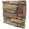 GenStone Stacked Stone Desert Sunrise 12 in. x 12 in. Faux Stone Siding Sample