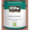 BEHR PREMIUM PLUS 1 gal. #PPU2-11 Mars Red Semi-Gloss Enamel Low Odor Interior Paint & Primer