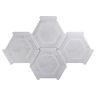 MOLOVO Ibiza Gray Hexagon 8.58 in. x 9.89 in. Matte Porcelain Floor and Wall Tile (8.07 sq. ft./Case)