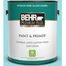 BEHR PREMIUM PLUS 1 gal. #P470-2 Serene Thought Semi-Gloss Enamel Low Odor Interior Paint & Primer