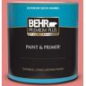 BEHR PREMIUM PLUS 1 qt. #160B-5 Candy Mix Satin Enamel Exterior Paint & Primer