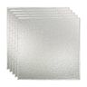 Fasade Border Fill 2 ft. x 2 ft. Brushed Aluminum Lay-In Vinyl Ceiling Tile (20 sq. ft.)