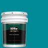 BEHR PREMIUM PLUS 5 gal. #510B-7 Empress Teal Semi-Gloss Enamel Exterior Paint & Primer