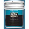 BEHR PREMIUM PLUS 5 gal. #M490-6 Living Stream Satin Enamel Exterior Paint & Primer