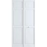 Kimberly Bay 24 in. x 80 in. White 6-Panel Solid Core Wood Interior Closet Bi-Fold Door