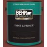 BEHR PREMIUM PLUS 1 gal. #BXC-76 Florence Red Semi-Gloss Enamel Exterior Paint & Primer