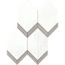 EMSER TILE Intrigue Fawn 10.67 in. x 14.32 in. Honeycomb Polished & matte blend Marble Mosaic Tile (1.061 sq. ft./Each)