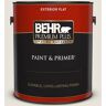 BEHR PREMIUM PLUS 1 gal. #BWC-13 Smoky White Flat Exterior Paint & Primer