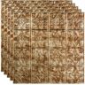 Fasade Traditional #1 2 ft. x 2 ft. Bermuda Bronze Lay-In Vinyl Ceiling Tile ( 20 sq.ft. )