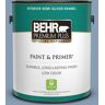 BEHR PREMIUM PLUS 1 gal. #S520-4 Private Jet Semi-Gloss Enamel Low Odor Interior Paint & Primer