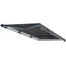 ALEKO 12 ft. x 10 ft. Gray Half Cassette Motorized Retractable LED Luxury Patio Awning