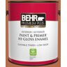 BEHR PREMIUM PLUS 1 gal. #M210-7 Thanksgiving Hi-Gloss Enamel Interior/Exterior Paint & Primer