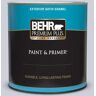 BEHR PREMIUM PLUS 1 qt. #620E-2 Naturally Calm Satin Enamel Exterior Paint & Primer