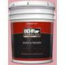 BEHR PREMIUM PLUS 5 gal. #M150-3 Apple Blossom Flat Exterior Paint & Primer