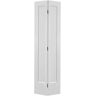 Masonite 24 in. x 80 in. 2 Panel Lincoln Park Primed White Hollow-Core Composite Bi-fold Interior Door