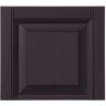 Ply Gem 15 in. x 13 in. Polypropylene Raised Panel Transom Design in Dark Berry Shutter Tops Pair