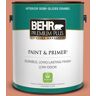 BEHR PREMIUM PLUS 1 gal. #ICC-63 Terra Cotta Pot Semi-Gloss Enamel Low Odor Interior Paint & Primer