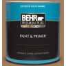 BEHR PREMIUM PLUS 1 qt. #N250-5 Ancient Pottery Satin Enamel Exterior Paint & Primer