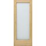 Steves & Sons 36 in. x 80 in. Universal Full Lite Obscure Glass Unfinished Solid Core Pine Wood Interior Door Slab
