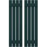 Ekena Millwork 15-1/2-in W x 31-in H Americraft 4 Board Exterior Real Wood Spaced Board and Batten Shutters Thermal Green