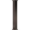 AFCO 8' x 3-1/2" Endura-Aluminum Column, Square Shaft (Post Wrap Installation), Non-Tapered, Fluted, Textured Brown Finish