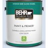 BEHR PREMIUM PLUS 1 gal. #580A-2 Icy Bay Semi-Gloss Enamel Low Odor Interior Paint & Primer