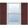 Ekena Millwork 14 in. x 80 in. Lifetime Vinyl Standard Four Board Joined Board and Batten Shutters Pair Bordeaux