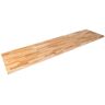 HARDWOOD REFLECTIONS 10 ft. L x 25 in. D Unfinished Ash Solid Wood Butcher Block Countertop With Eased Edge