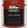 BEHR PREMIUM PLUS 1 gal. #PWN-72 Baked Biscotti Flat Exterior Paint & Primer