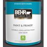 BEHR PREMIUM PLUS 1 gal. #N530-7 Private Black Satin Enamel Low Odor Interior Paint & Primer