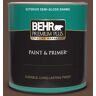 BEHR PREMIUM PLUS 1 qt. #S-G-770 Wild Horse Semi-Gloss Enamel Exterior Paint & Primer