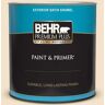 BEHR PREMIUM PLUS 1 qt. #ECC-12-1 Dappled Sunlight Satin Enamel Exterior Paint & Primer