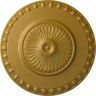 Ekena Millwork 23-1/2 in. x 3-1/4 in. Lyon Urethane Ceiling Medallion (Fits Canopies upto 3-5/8 in.), Pharaohs Gold