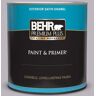 BEHR PREMIUM PLUS 1 qt. #N100-3 Future Vision Satin Enamel Exterior Paint & Primer