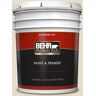 BEHR PREMIUM PLUS 5 gal. #PWL-90 Abstract White Flat Exterior Paint & Primer