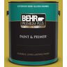 BEHR PREMIUM PLUS 1 gal. #P330-6 Margarita Semi-Gloss Enamel Exterior Paint & Primer