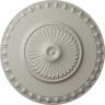 Ekena Millwork 23-1/2 in. x 3-1/4 in. Lyon Urethane Ceiling Medallion (Fits Canopies upto 3-5/8 in.), Pot of Cream