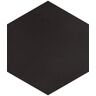 Merola Tile Textile Basic Grand Hex Black 19 in. x 22 in. Porcelain Floor and Wall Tile (13.2 sq. ft./Case)