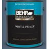 BEHR PREMIUM PLUS 1 gal. #570F-6 Mood Indigo Satin Enamel Exterior Paint & Primer