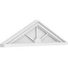 Ekena Millwork 2 in. x 32 in. x 9 in. (Pitch 6/12) Peaked Cap 3-Spoke Architectural Grade PVC Pediment Moulding