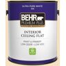 BEHR PREMIUM PLUS 1 gal. #PPL-41 Tea Cookie Ceiling Flat Interior Paint